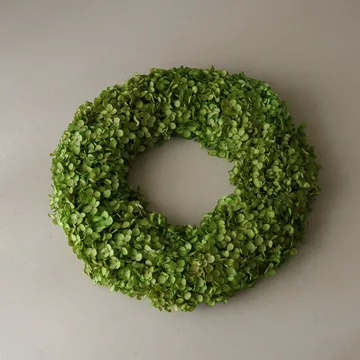 Hortensia Wreath στεφάνι λουλουδιών - Light green, Ø40 εκ. - Botané