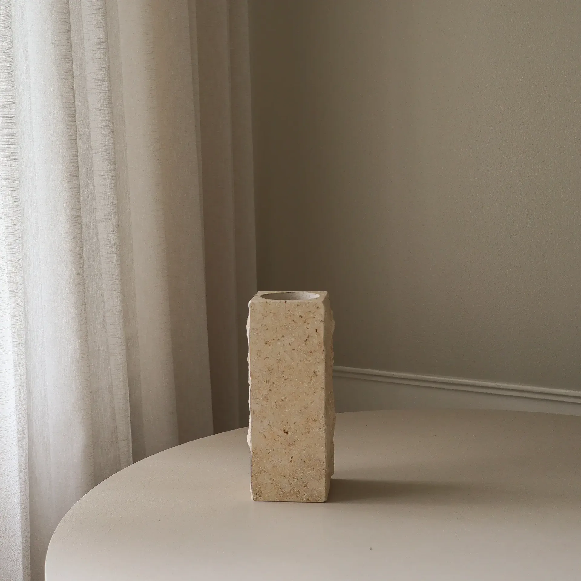 Limestone Edge βάζο από μάρμαρο, Medium, 30 εκ. Botané