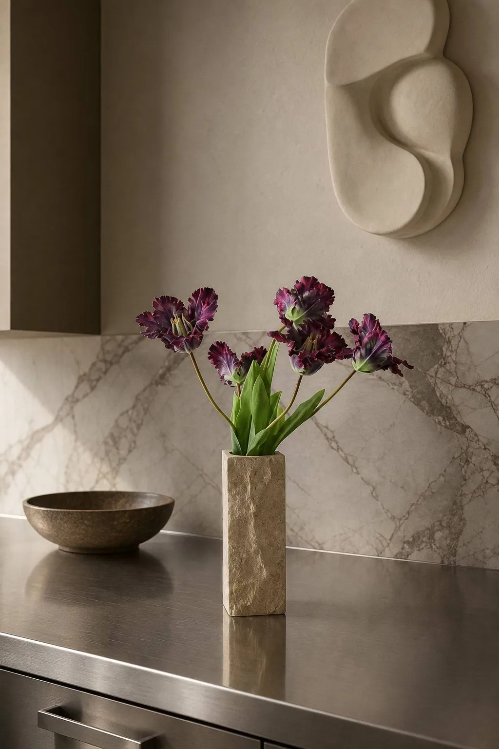 Limestone Edge βάζο από μάρμαρο, Small, 25 εκ. Botané