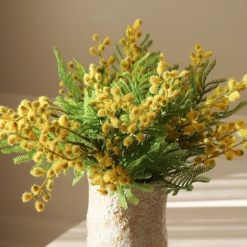 Mimosa τεχνητό μπουκέτο - Mini, κίτρινο 10 τεμάχια - Botané
