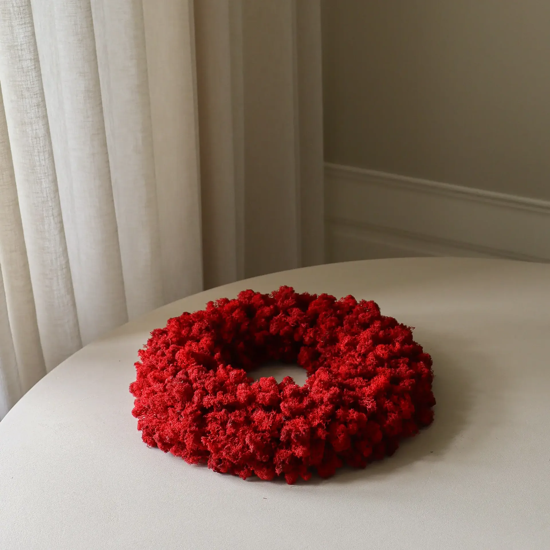 Moss Wreath στεφάνι με βρύα, Red, Ø40 εκ. Botané