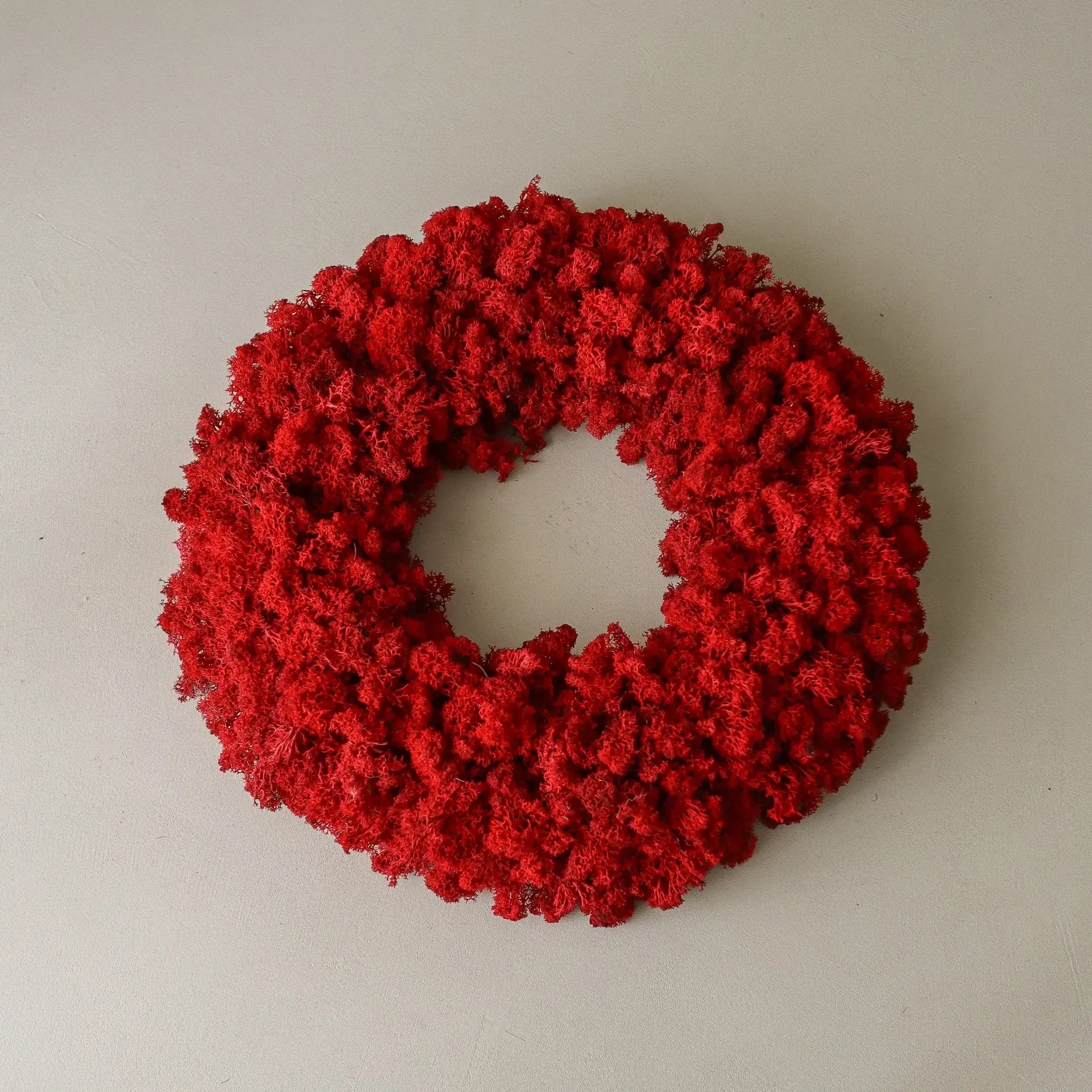 Moss Wreath στεφάνι με βρύα, Red, Ø40 εκ. Botané