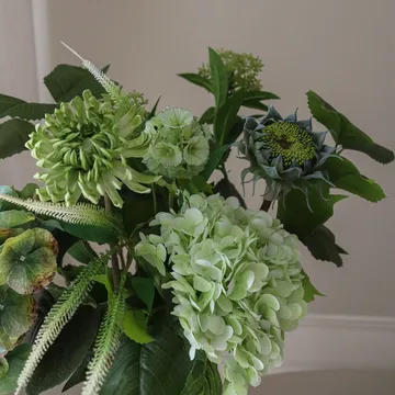 Sage Garden τεχνητή ανθοδέσμη - Ορτανσία-ημι-κάκτος ντάλια 112 εκ., 10 τμχ. - Botané