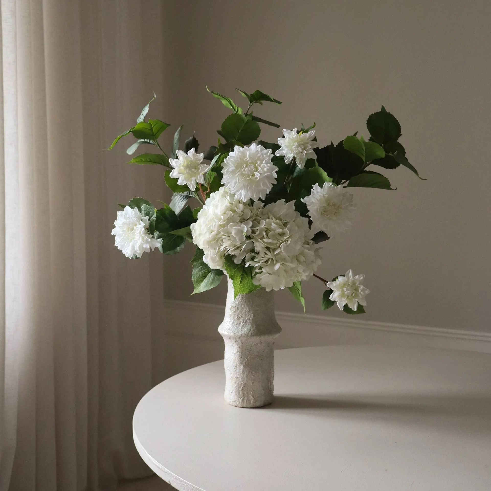 Soft Serve τεχνητό μπουκέτο, Hortensia-dahlia, 8 τεμάχια Botané
