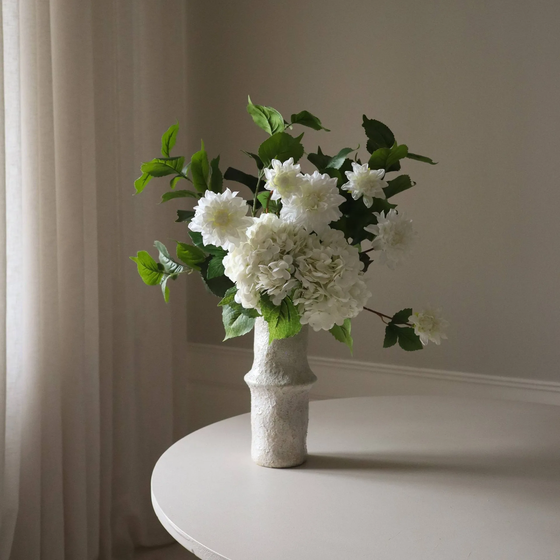 Soft Serve τεχνητό μπουκέτο, Hortensia-dahlia, 8 τεμάχια Botané