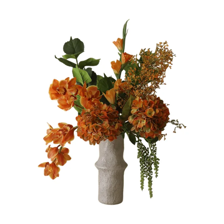 The Orangery τεχνητή ανθοδέσμη - Ορχιδέα Cymbidium-γλαδιόλα-ορτανσία, 85 εκ., 10 τεμ. - Botané