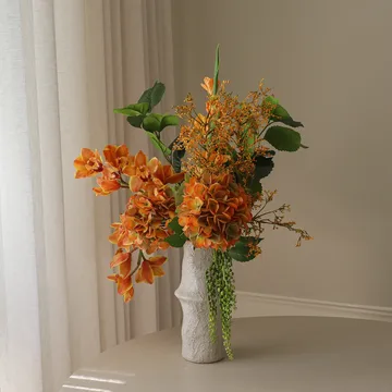 The Orangery τεχνητή ανθοδέσμη - Ορχιδέα Cymbidium-γλαδιόλα-ορτανσία, 85 εκ., 10 τεμ. - Botané