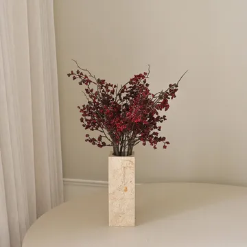 Wild Berry τεχνητή ανθοδέσμη - Σκούρα κόκκινα κλαδιά μούρων, 66 εκ. - Botané