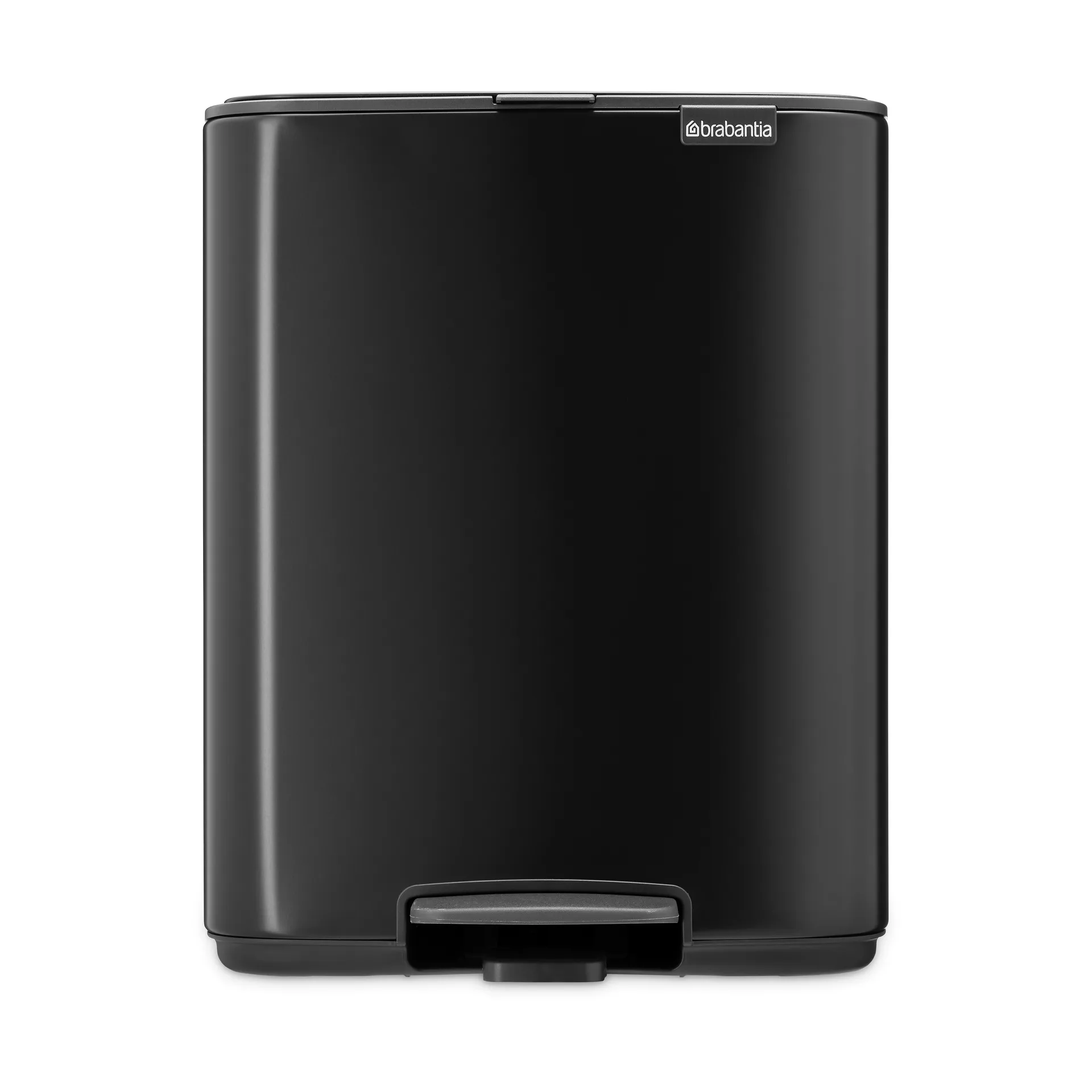 Bo πεντάλ κάδος 12 L, Matt Black Brabantia