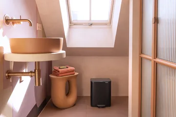 Bo πεντάλ κάδος 12 L - Matt Black - Brabantia