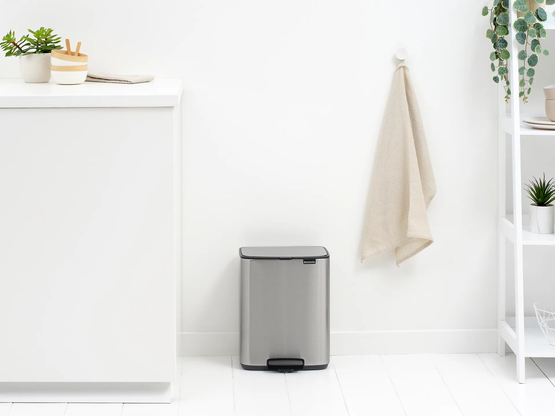Bo πεντάλ κάδος 12 L, Matt Steel Fingerprint Proof Brabantia