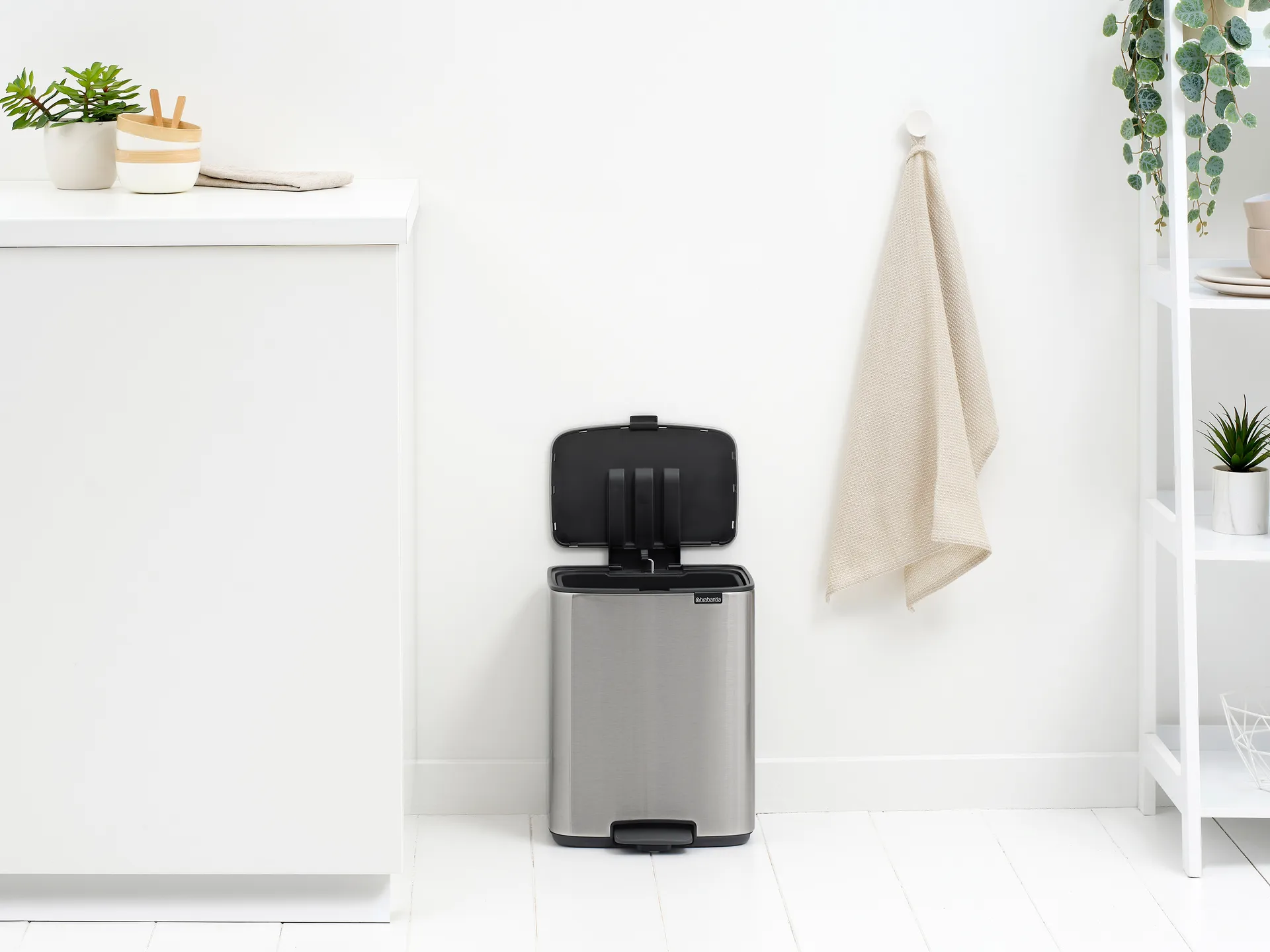 Bo πεντάλ κάδος 12 L, Matt Steel Fingerprint Proof Brabantia