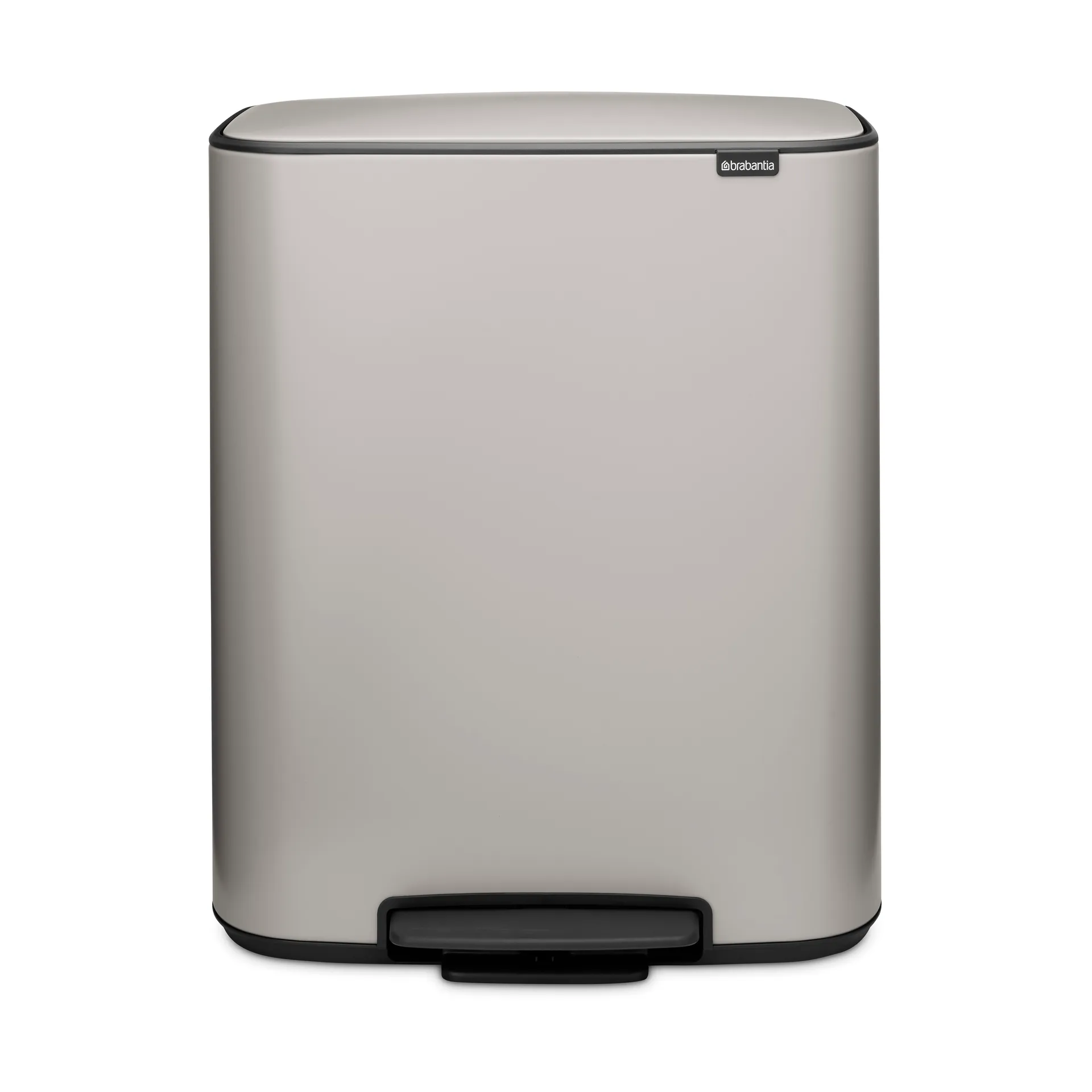 Bo κάδος με πεντάλ 2x30 L, Soft grey Brabantia