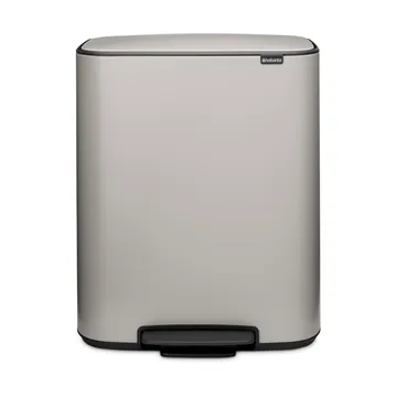 Bo κάδος με πεντάλ 2x30 L - Soft grey - Brabantia