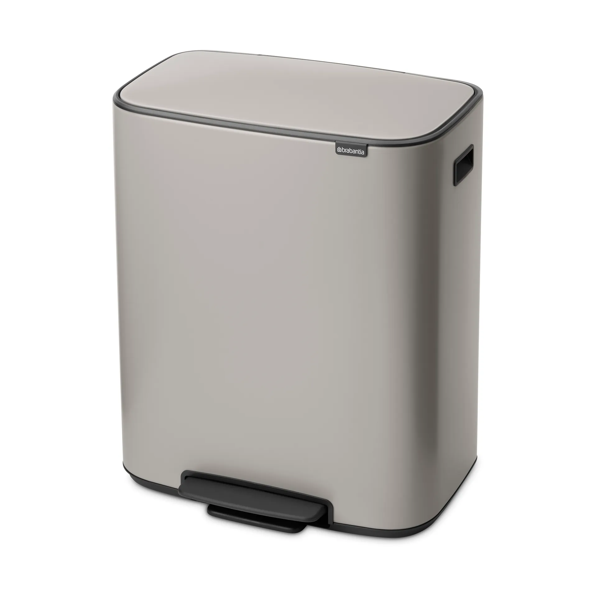 Bo κάδος με πεντάλ 2x30 L, Soft grey Brabantia
