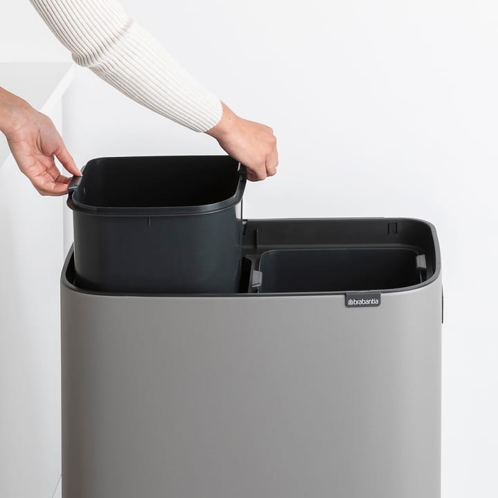Bo κάδος ψηλός 2x30 L, Ορυκτό γκρι του σκυροδέματος Brabantia