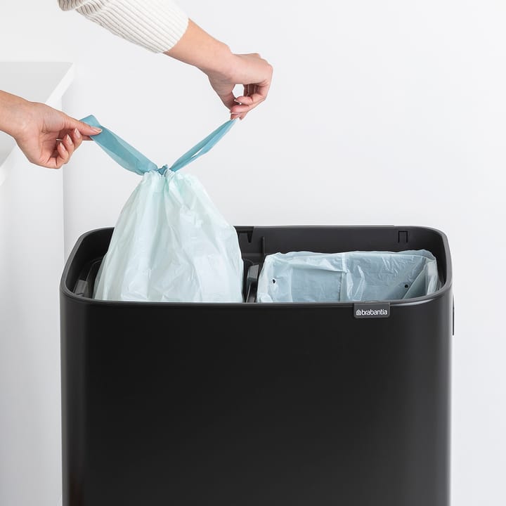 Bo κάδος ψηλός 2x30 L, ματ μαύρο Brabantia