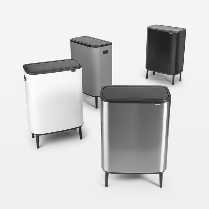Bo κάδος ψηλός 2x30 L, ματ μαύρο Brabantia