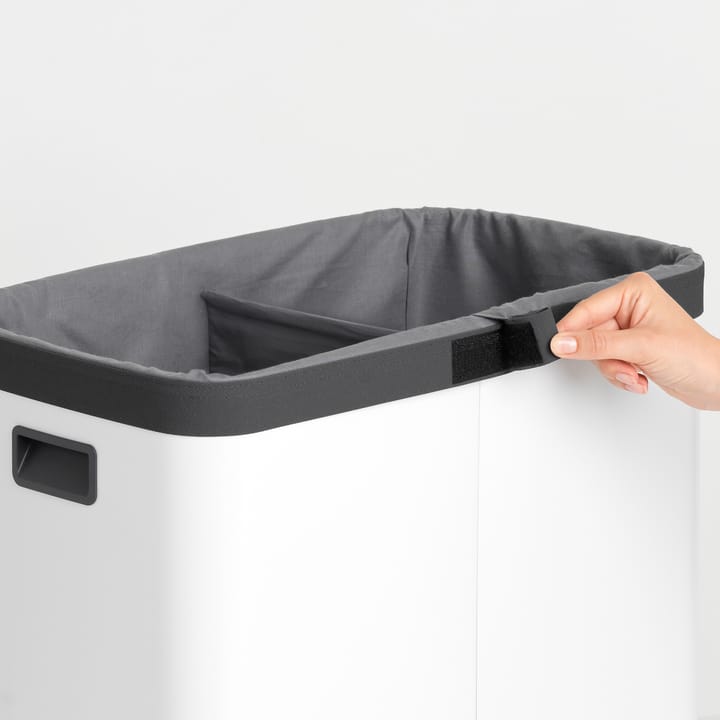 Bo καλάθι για άπλυτα ψηλό 2x45 L, λευκό Brabantia