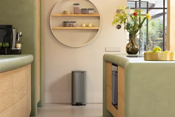 Bo πεντάλ κάδος 30 L - Platinum - Brabantia