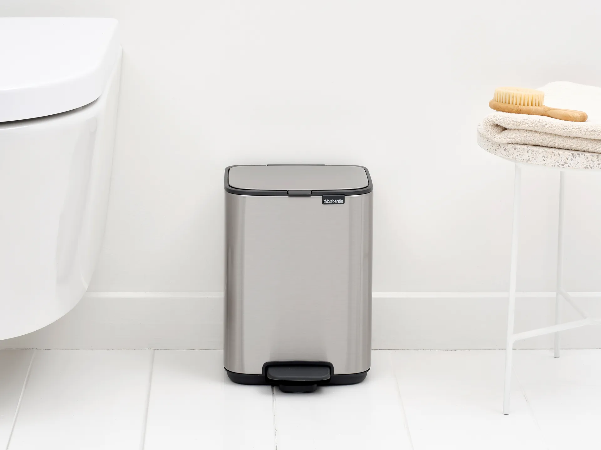 Bo πεντάλ κάδος 4 L, Matt Steel Fingerprint Proof Brabantia