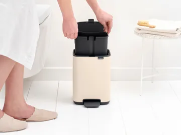Bo πεντάλ κάδος 4 L - Soft Beige - Brabantia