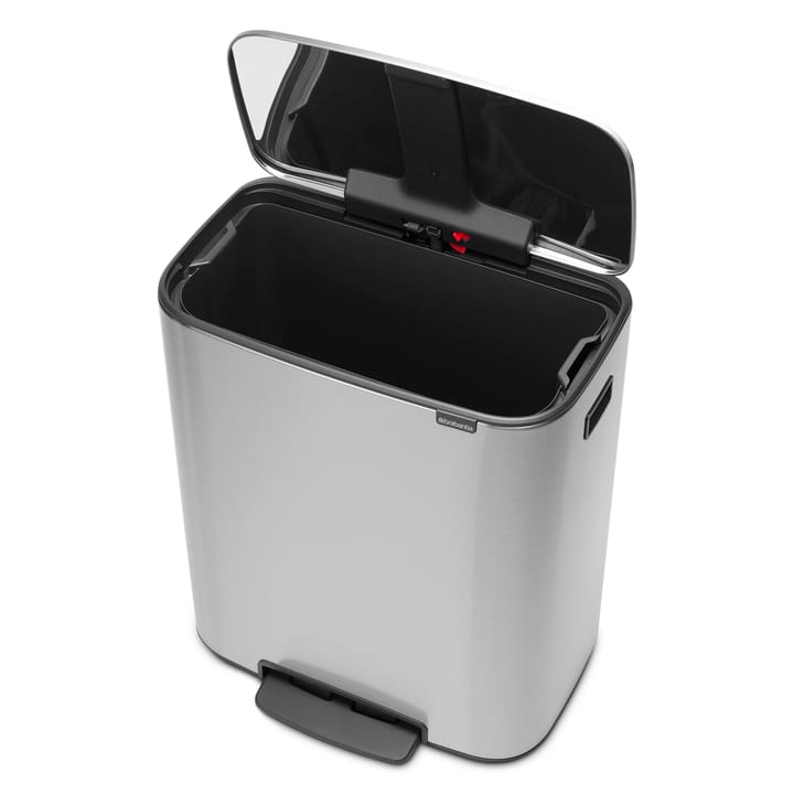 Bo κάδος με πεντάλ 60 L, ματ ατσάλι Brabantia