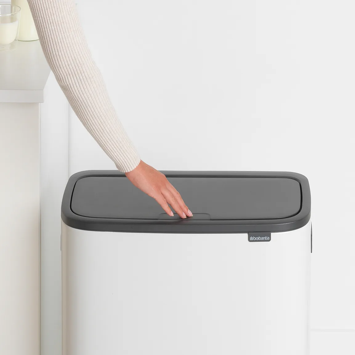 Κάδος Bo touch 2x30 L, Λευκό Brabantia