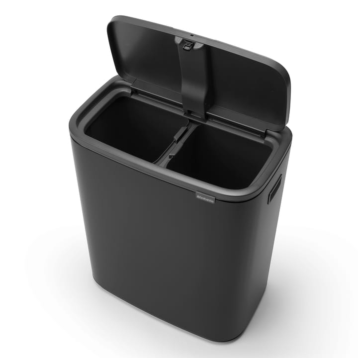 Κάδος Bo touch 2x30 L, ματ μαύρο Brabantia
