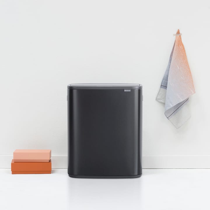 Κάδος Bo touch 2x30 L, ματ μαύρο Brabantia