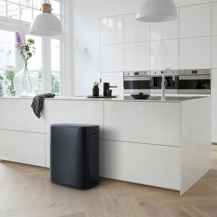 Κάδος Bo touch 2x30 L, ματ μαύρο Brabantia