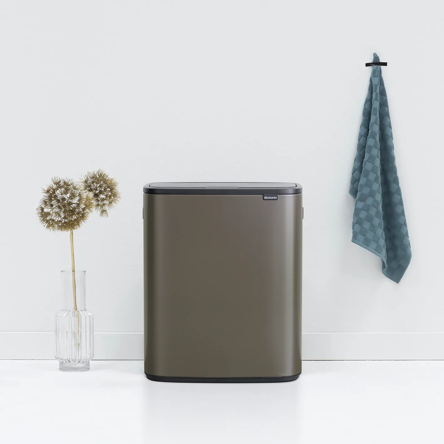 Κάδος Bo touch 2x30 L, Πλατίνα Brabantia