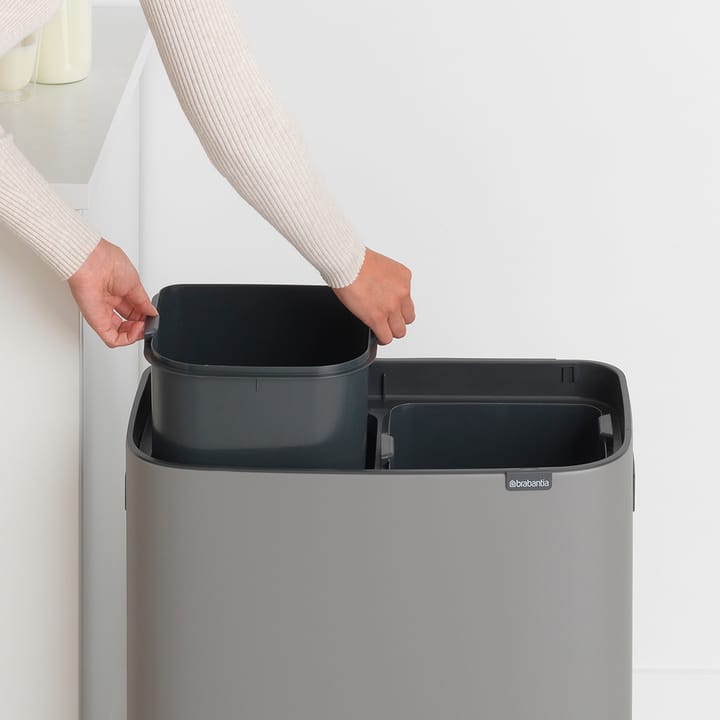 Κάδος Bo touch 2x30 L, Ορυκτό γκρι του σκυροδέματος Brabantia