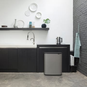 Κάδος Bo touch 2x30 L - Ορυκτό γκρι του σκυροδέματος - Brabantia