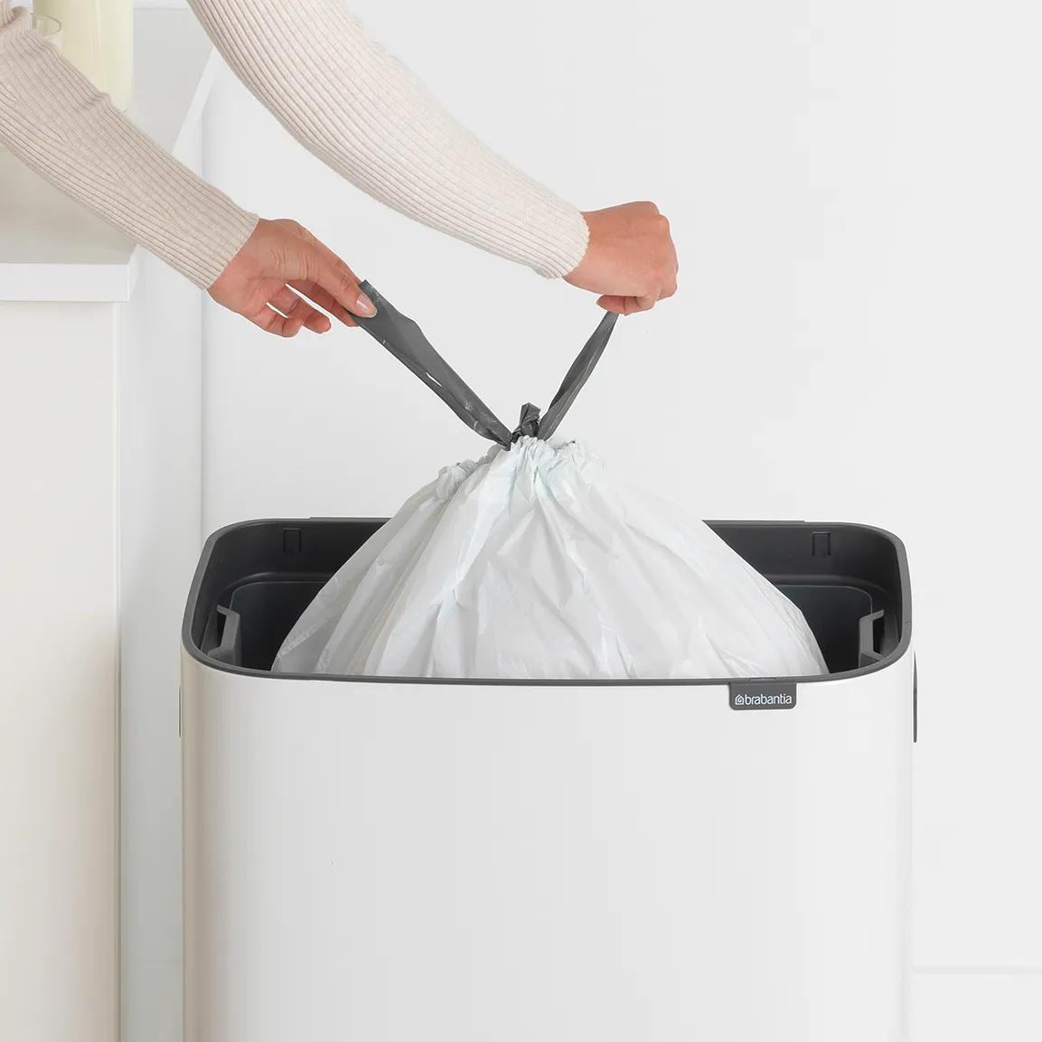Κάδος Bo touch 60 L, Λευκό Brabantia