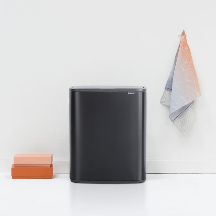 Κάδος Bo touch 60 L, Ματ μαύρο Brabantia