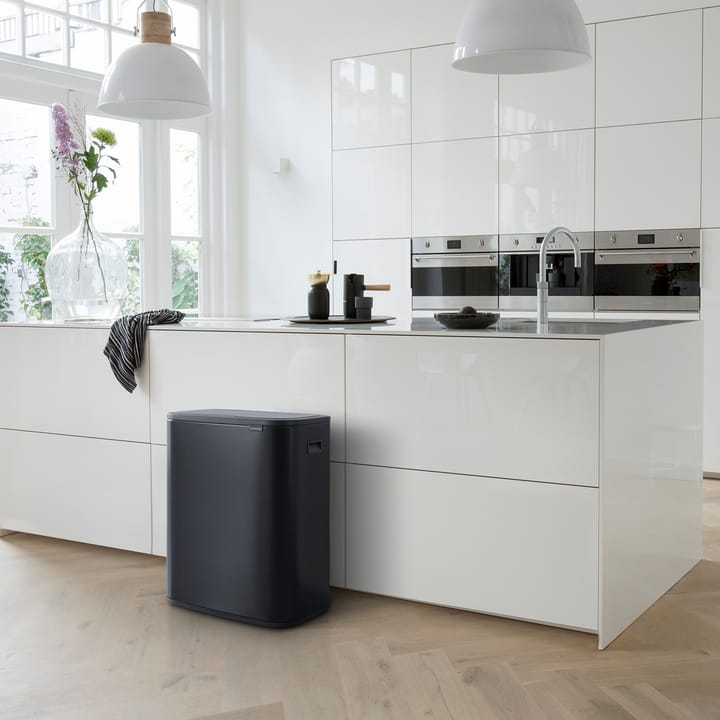 Κάδος Bo touch 60 L, Ματ μαύρο Brabantia