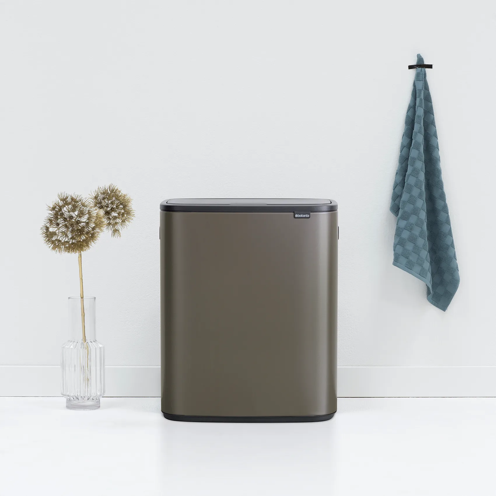 Κάδος Bo touch 60 L, Πλατίνα Brabantia