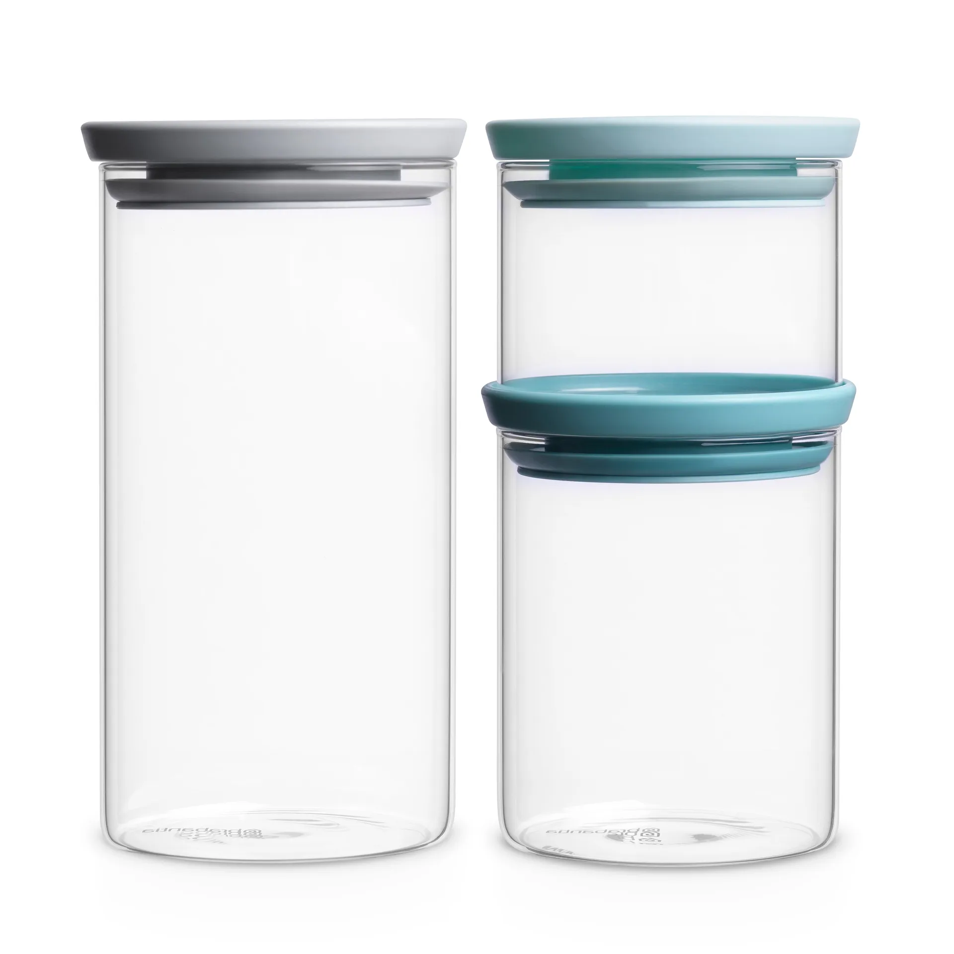Brabantia γυάλινο βάζο Συσκευασία 3 τεμαχίων, γκρι-μπλε Brabantia