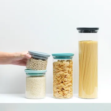 Brabantia γυάλινο βάζο Συσκευασία 3 τεμαχίων - γκρι-μπλε - Brabantia