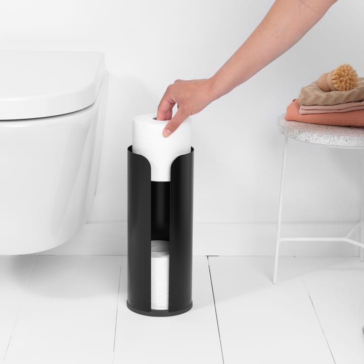 Brabantia χαρτοθήκη μπάνιου 3 ρολά, ματ μαύρο Brabantia