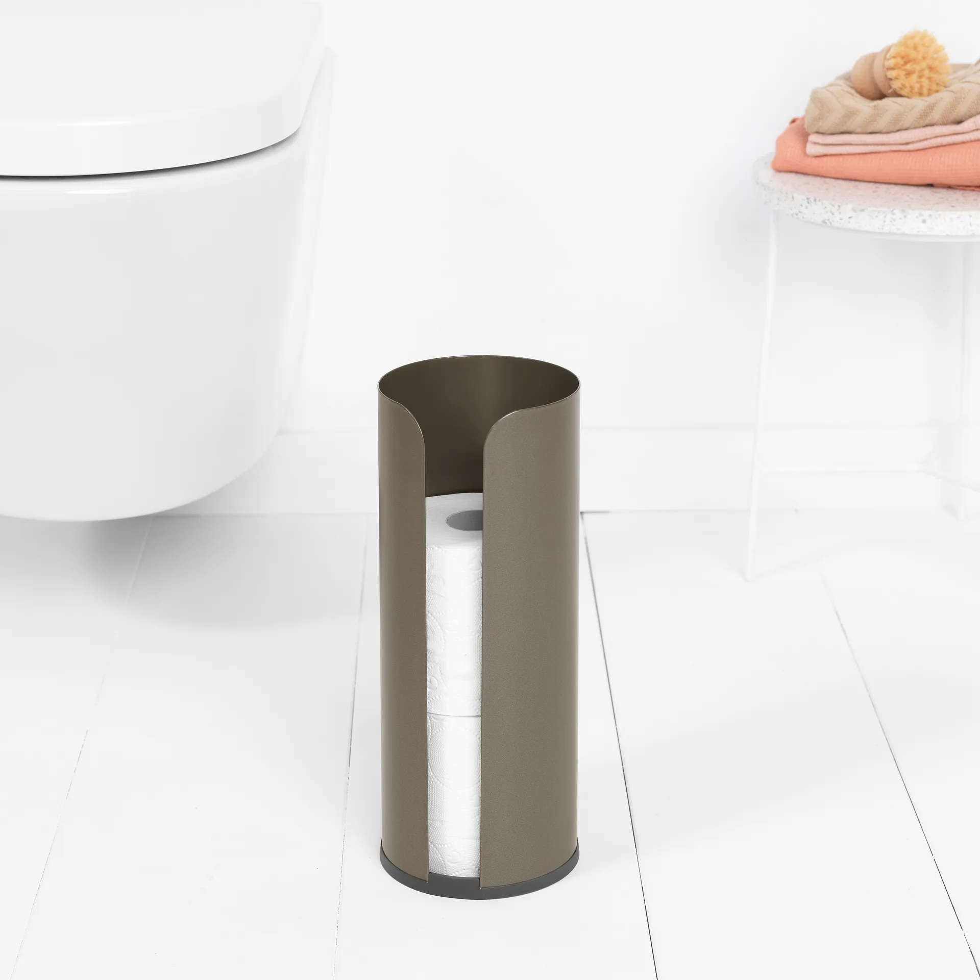 Brabantia χαρτοθήκη μπάνιου 3 ρολά, πλατίνα Brabantia