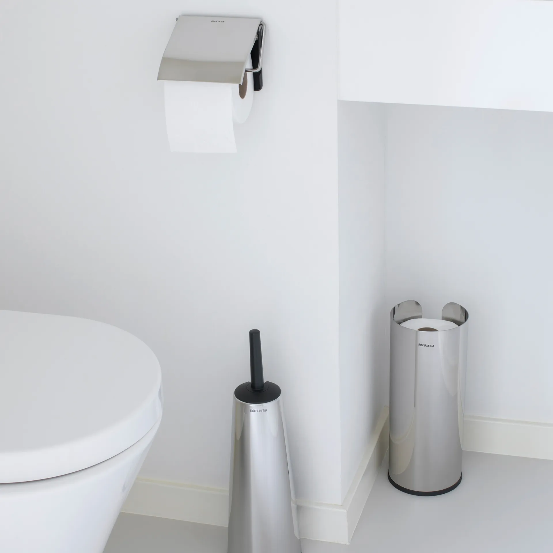 Brabantia χαρτοθήκη μπάνιου 3 ρολά, λαμπερό ατσάλι Brabantia