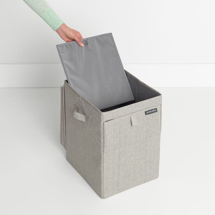 Brabantia καλάθι απλύτων με δυνατότητα στοίβαξης 35 l., ανοιχτό γκρι Brabantia
