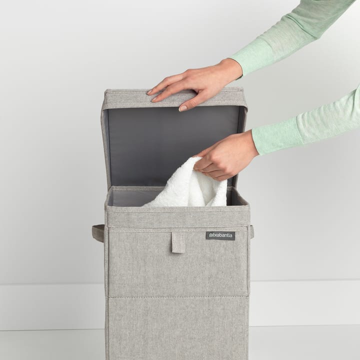 Brabantia καλάθι απλύτων με δυνατότητα στοίβαξης 35 l., ανοιχτό γκρι Brabantia