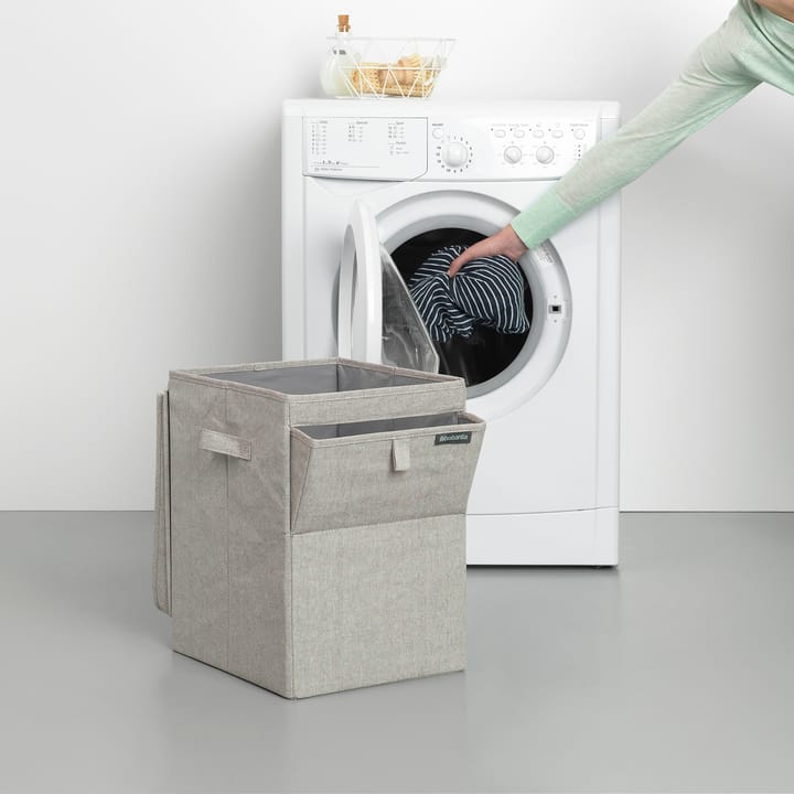 Brabantia καλάθι απλύτων με δυνατότητα στοίβαξης 35 l. - ανοιχτό γκρι - Brabantia