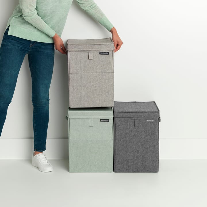 Brabantia καλάθι απλύτων με δυνατότητα στοίβαξης 35 l., ανοιχτό γκρι Brabantia