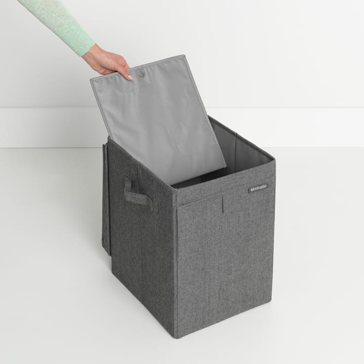 Brabantia καλάθι απλύτων με δυνατότητα στοίβαξης 35 l., σκούρο γκρι Brabantia