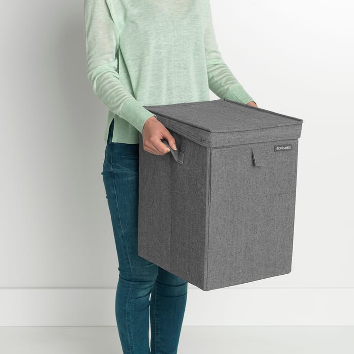 Brabantia καλάθι απλύτων με δυνατότητα στοίβαξης 35 l., σκούρο γκρι Brabantia