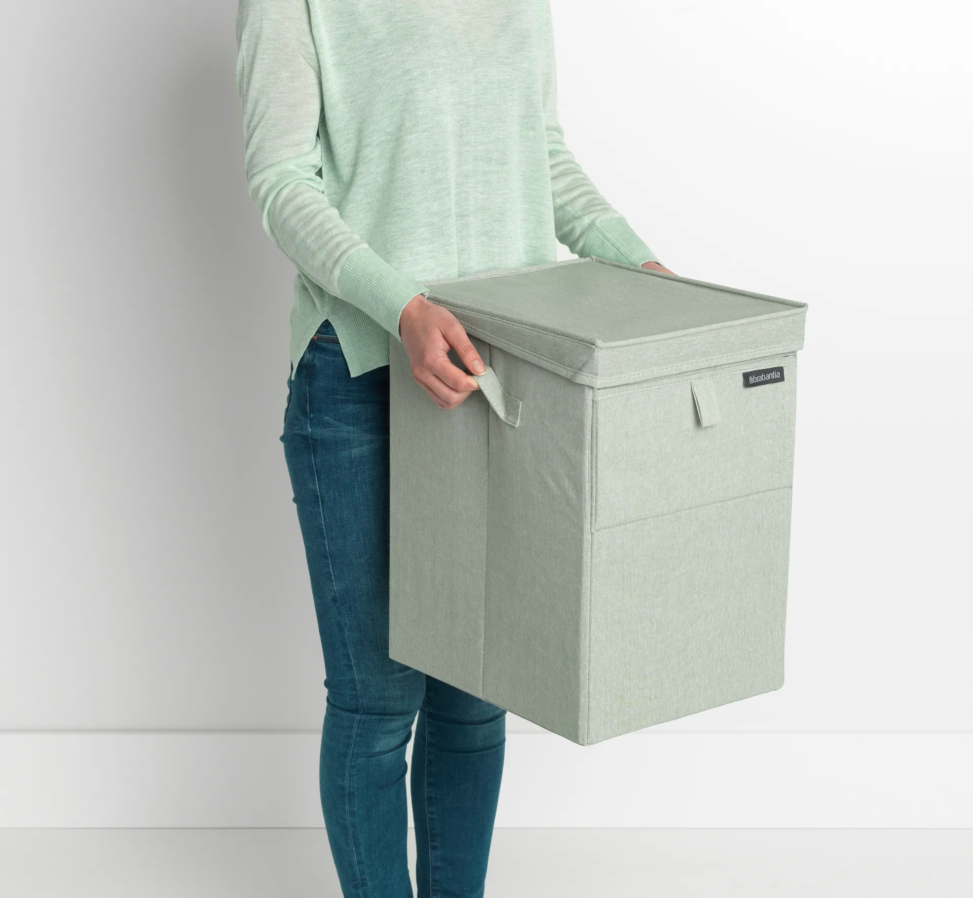 Brabantia καλάθι απλύτων με δυνατότητα στοίβαξης 35 l., πράσινο Brabantia